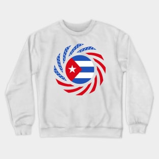 Cuban American Multinational Patriot Flag Crewneck Sweatshirt